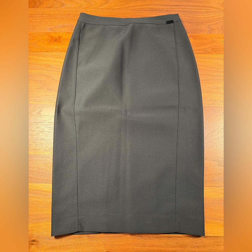 COP. COPINE “Taken” black pencil skirt seamed bodycon ponte knit women’s medium